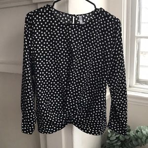 Mango polka dot top